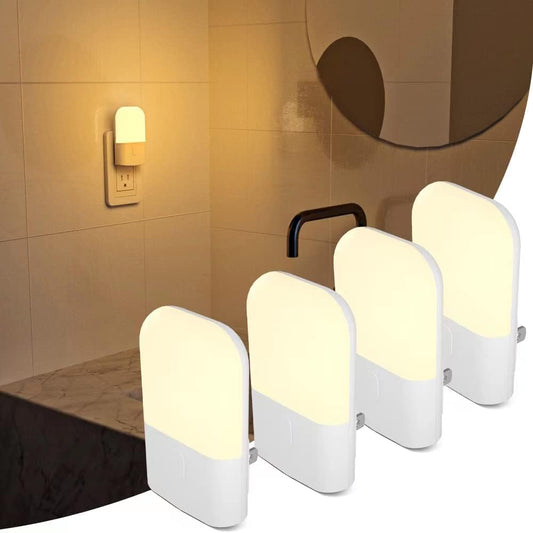 Skorter | N&B Nice&Bravo LED Night Light With Dusk Till Dawn Sensor, Dimmable, 4 Pack, White