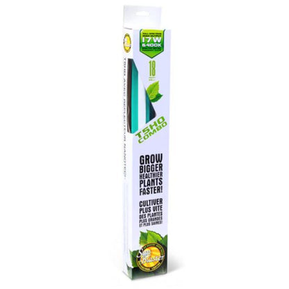 Skorter | Sunblaster T5Ho 17W Hydroponic Grow Light Lamp, 6400K, Nanotech Reflector, Silver,