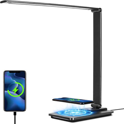 Skorter | LED Desk Lamp - With Wireless Charger and USB Port
