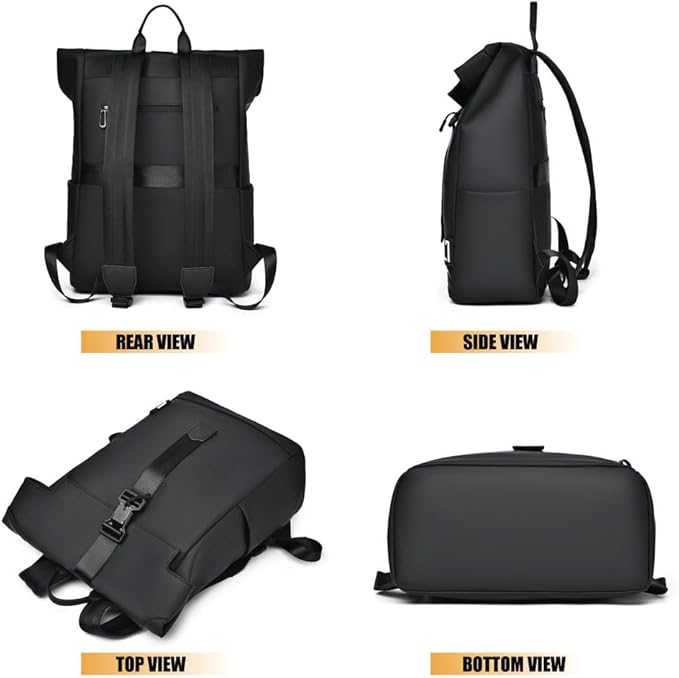 Skorter | BergTrek Waterproof Ergonomic Backpack – Lightweight Travel Rucksack with USB Charging & Large Laptop Storage