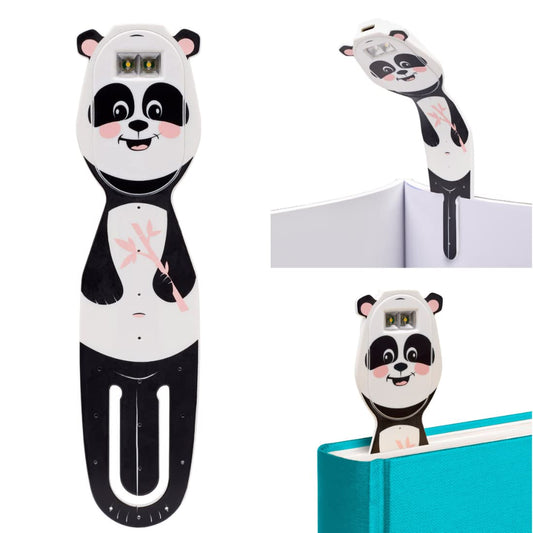 Skorter | Gifts for readers and writers Flexilight Pal Led bookmark light - Rechargeable Panda book lamp