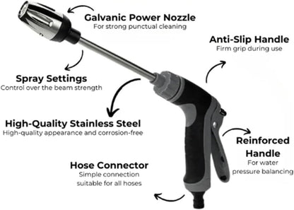 Skorter | AquaBlitz High-Pressure Spray Gun – Universal Hose Attachment for Powerful Cleaning