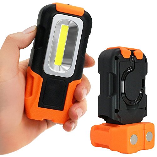 Skørter | 2-pack portable LED work light with magnetic base and hanging hook