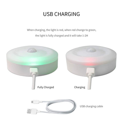 Skorter | My beauty light warm white motion sensor LED puck light - rechargeable, wireless, 2-pack