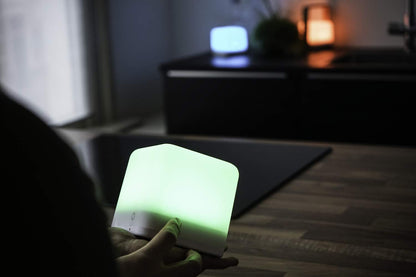 Skorter | Moodx Wireless Atmosphere Lamp By Rapidx - White Plastic Led Lamp For Home Decoration