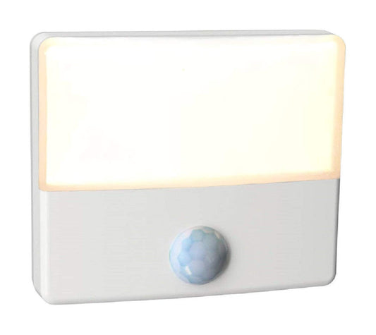 Skorter | Westek Led Motion Sensor Night Light - Energy Efficient, Twilight/Daylight, Warm Glow, Ultra-Thin, White