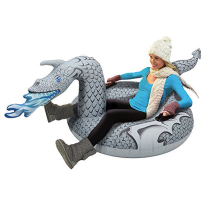 Skorter | GoFloats Winter Snow Tube - The Ultimate Sled (Choose from Unicorn, Ice Dragon, Polar Bear, Penguin, Flamingo)