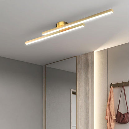 Skorter | Modern Aluminium Semi Flush Mount LED Ceiling Light | Minimalist Design for Living Room. Bedroom & Hallway