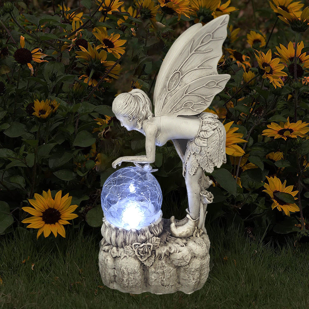Skorter | Home garden solar energy decoration Fairy Statue