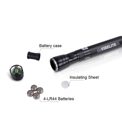 Skorter | Magnet 3 x LED Magnetic Pickup tool, Telescoping Flexible Extensible Led Flashlights, Perfect Mechanic pick-up tools, 4 x LR44 Batteries (Included)