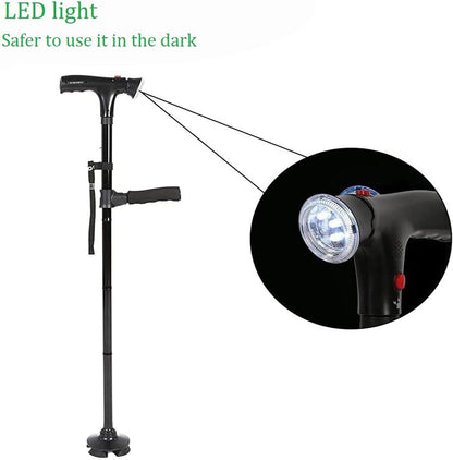 Skorter | Folding cane with LED light, adjustable for arthritis, disabled and seniors