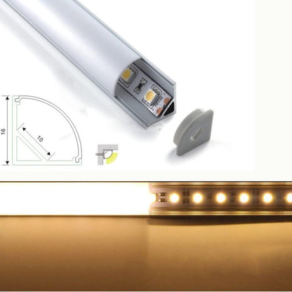 Skorter | Cefrank V-shaped LED shelf lighting 4X 12" warm white 3000K - 1200Lm display cabinet