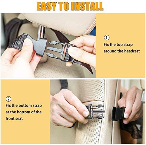 Skørter | ULEEKA Backseat Organizer with 10" Cup Holder, 9 Storage Pockets Backseat Protectors Kick Mats for Kids Toddlers, Travel Gear, Black, 2 Pack
