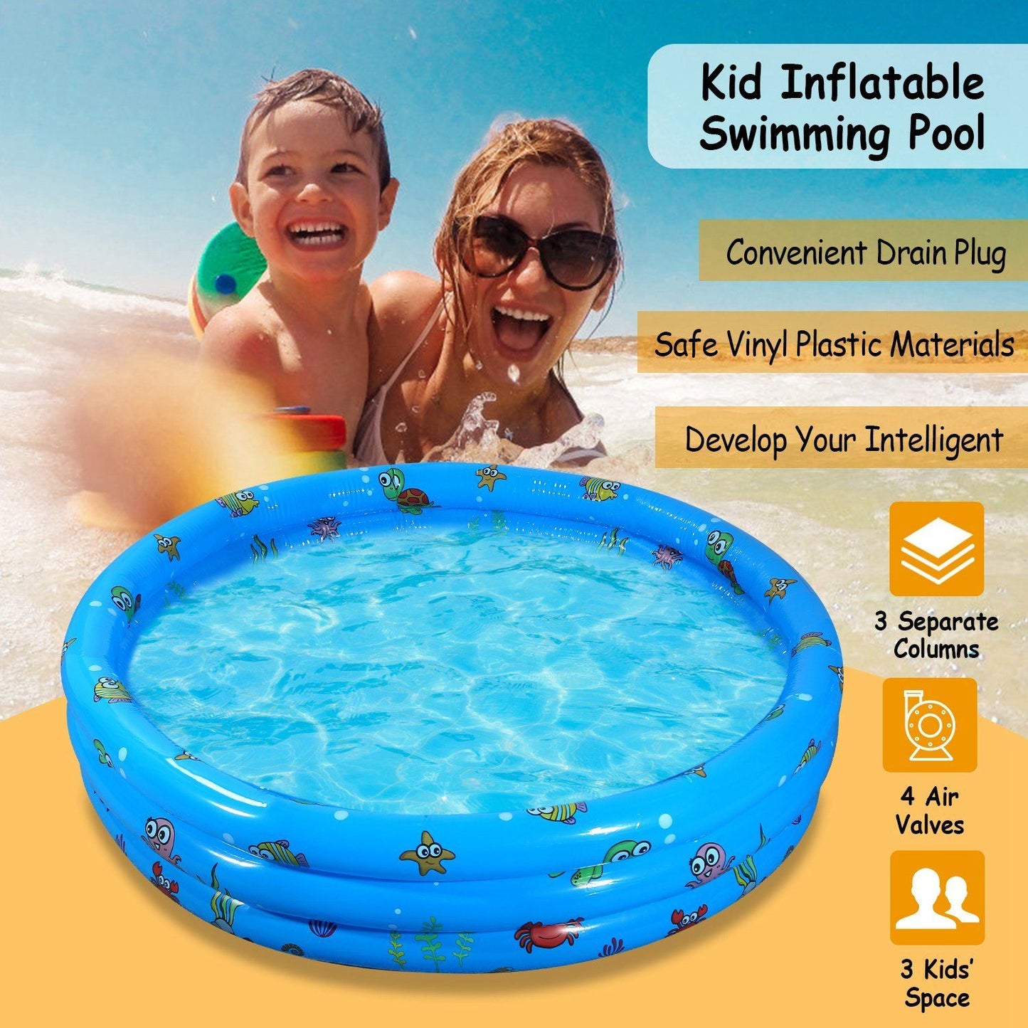 Skorter | 51x13" Inflatable Swimming Pool
