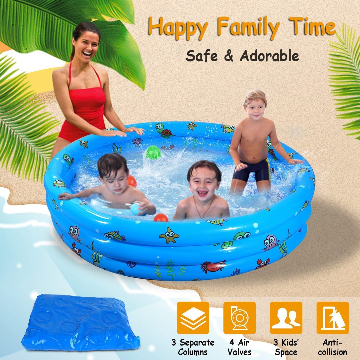 Skorter | 51x13" Inflatable Swimming Pool