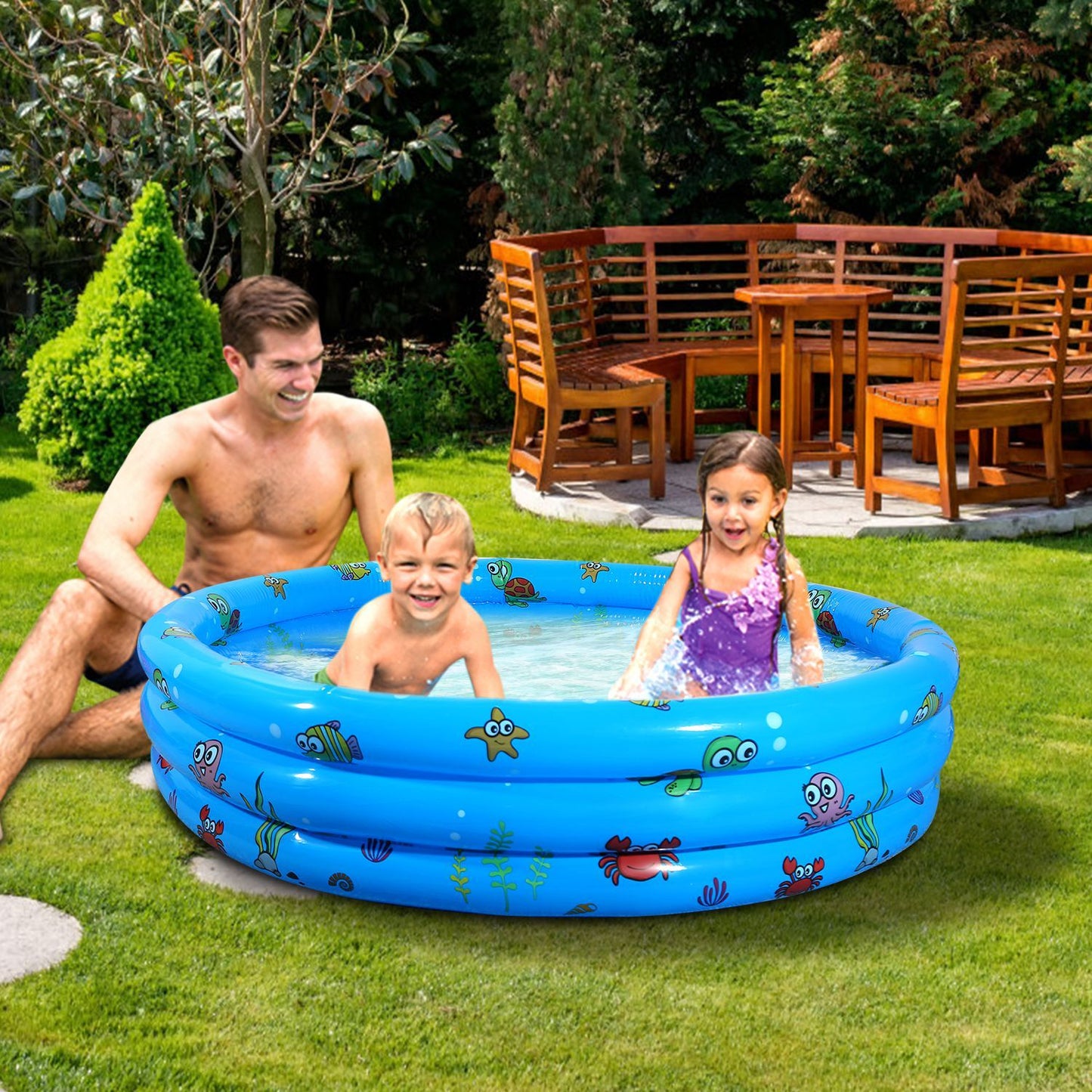 Skorter | 51x13" Inflatable Swimming Pool