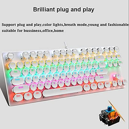 Skorter | 87-Key Mechanical Gaming Keyboard RGB Backlit Blue Switch