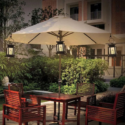 Skorter | Solar Lantern with LED Candle – Hanging Lamp for Garden & Terrace, Decorative Light for Outdoor