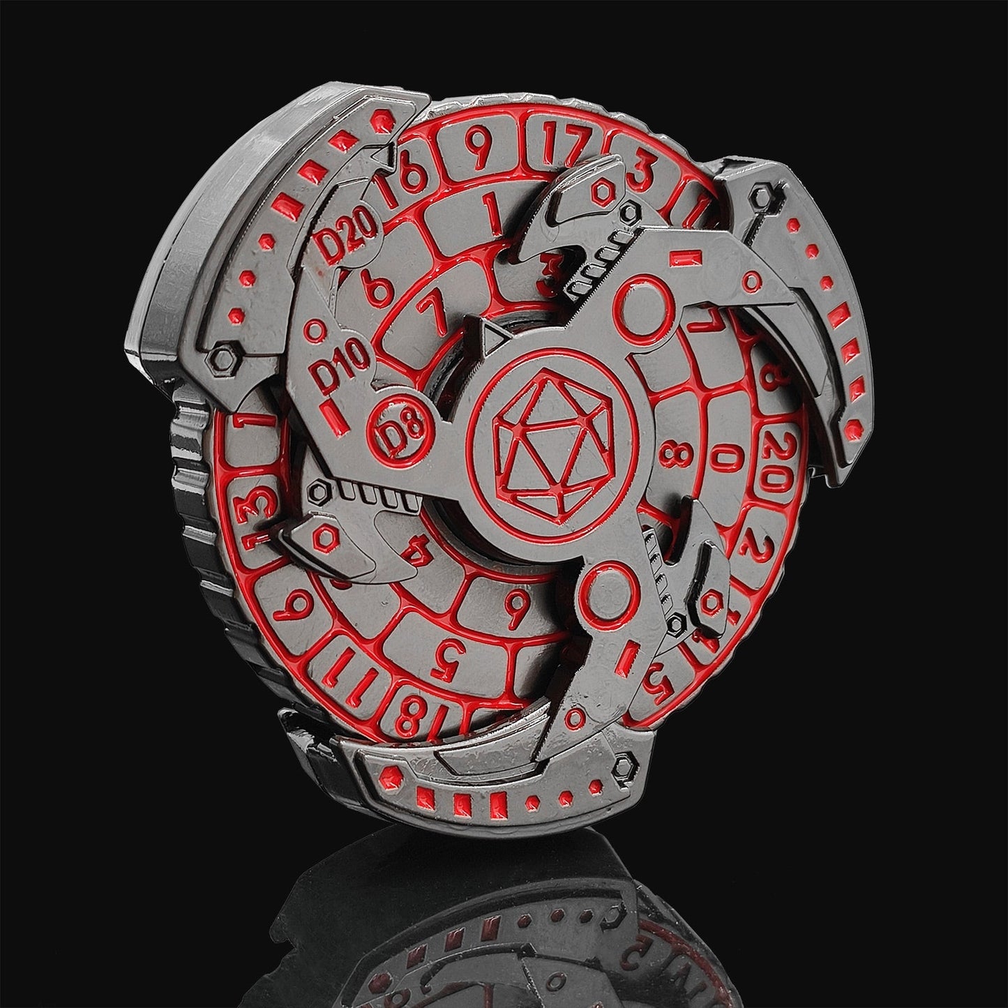 Skorter | 7-in-1 Fidget Spinner Polyhedral Metal Dice