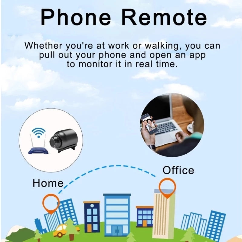 Skorter | Wireless Spy Camera - Hidden CCTV, WiFi, Outdoor Security, Motion Detection