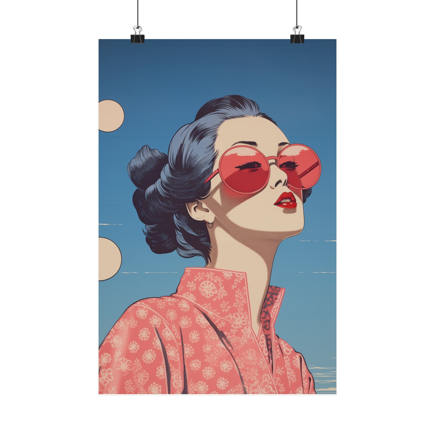 Skorter | Chic Sakura Shades Pop Poster