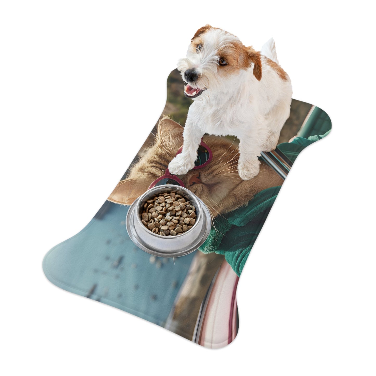 Skorter | in Sunglasses Pet Feeding Mats - 3 Sizes