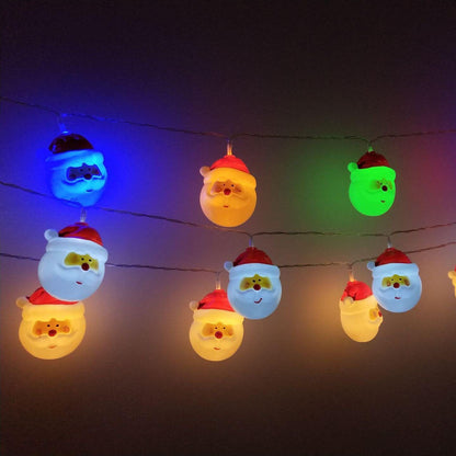 Skorter | Santa Claus String Lights for the Terrace Party Decoration 10/20 Battery String Lights