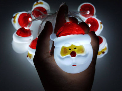 Skorter | Santa Claus String Lights for the Terrace Party Decoration 10/20 Battery String Lights