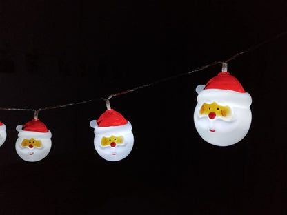 Skorter | Santa Claus String Lights for the Terrace Party Decoration 10/20 Battery String Lights