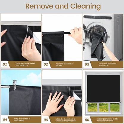 Skorter | 1 Pc Darkening Curtains - Portable Window Covering for Travel, Bedroom and Night Workers