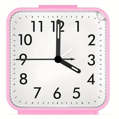 Skorter | TimeEase - Silent Rectangular Alarm Clock with Luminous Hands
