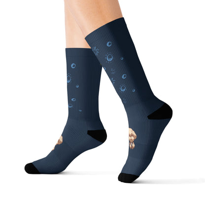 Skorter | Fluff's - Pookie Poodle in Space Fun Novelty Socks