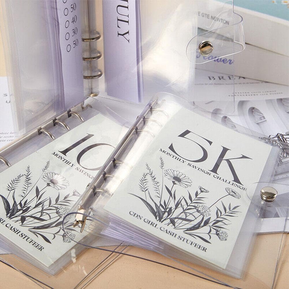 Skorter | 12-Month Envelopes Money-Saving Challenges Binder