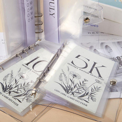 Skorter | 12-Month Envelopes Money-Saving Challenges Binder