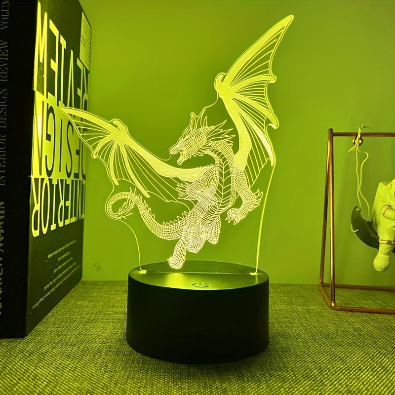Skorter | DinoLight - 3D Dinosaur Night Light with Touch Control, RGB Light