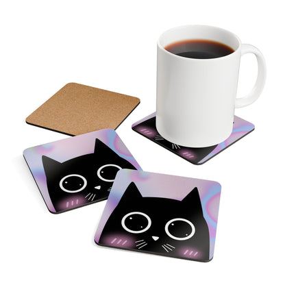 Skorter | Blushing Cat Coaster Set (4 PCS)