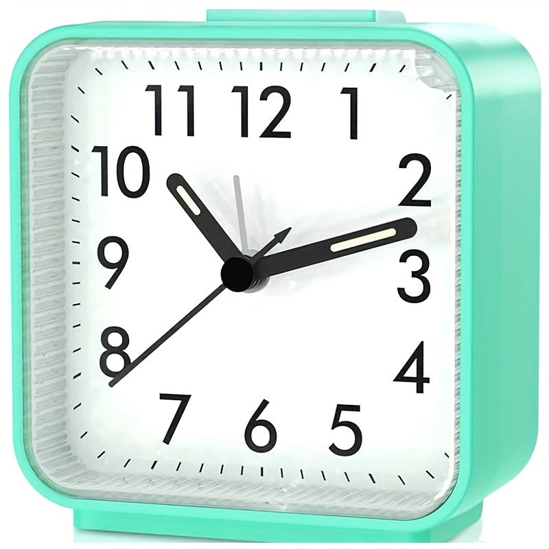 Skorter | TimeEase - Silent Rectangular Alarm Clock with Luminous Hands