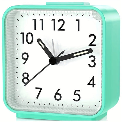 Skorter | TimeEase - Silent Rectangular Alarm Clock with Luminous Hands