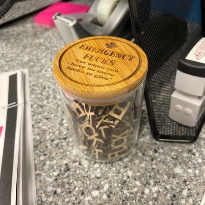 Skorter | Emergency F**k Glass - Funny Give a F**k Glass