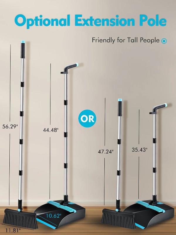 Skørter | Steel broom and broom set with 56.9" long handle
