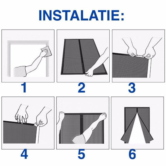 Skorter | BugGuard Magnetic Fly Screen Door – Hands-Free Mesh Door with Auto-Close for Insect Protection