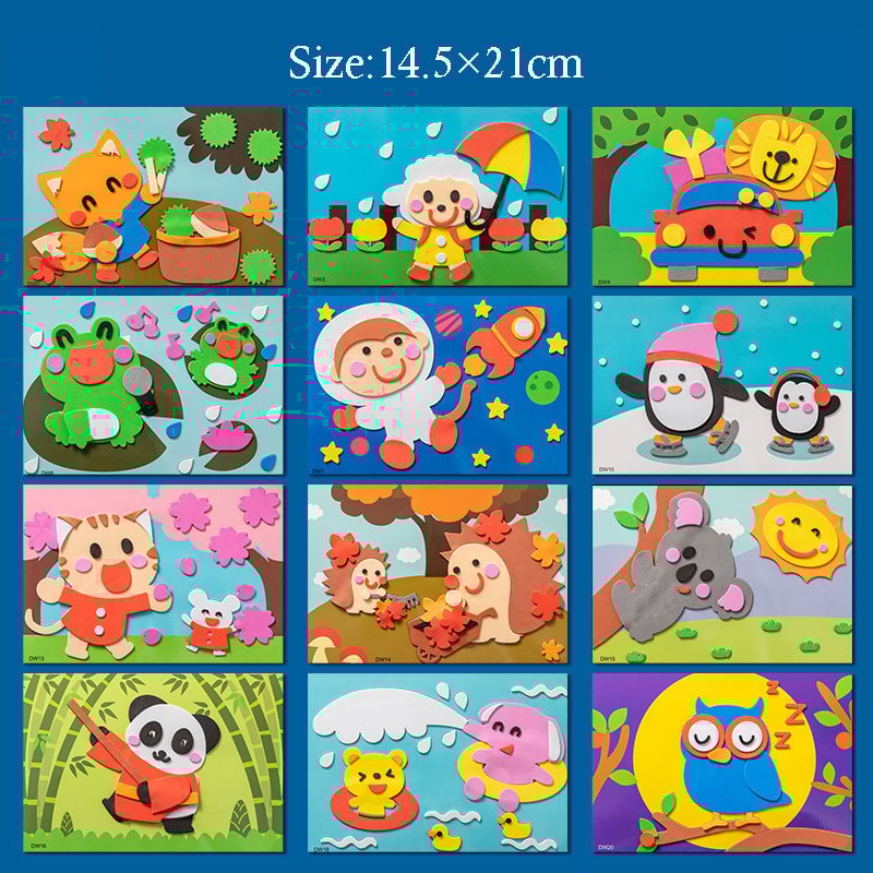 Skorter | 3D Foam Sticker Puzzle Game DIY Animal Children's Education Toys