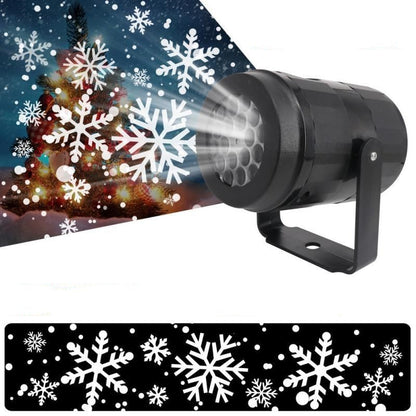 Skorter | LED Christmas Projector Snowflake Light Show – Waterproof Outdoor Lamp with 16 Patterns