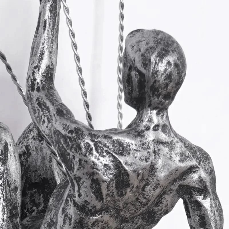 Skorter | Climbing Man Wall Sculpture Set – Modern Resin Art
