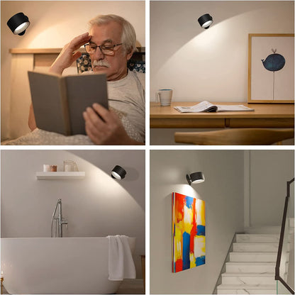 Skorter | 360° Wall Lamp – Wireless, USB rechargeable & 3 brightness levels for flexible lighting