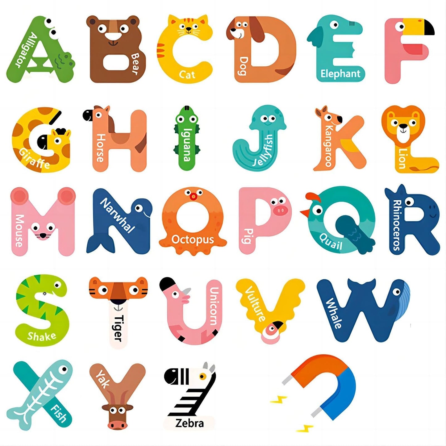 Skorter | Animal-shaped Magnetic Alphabet