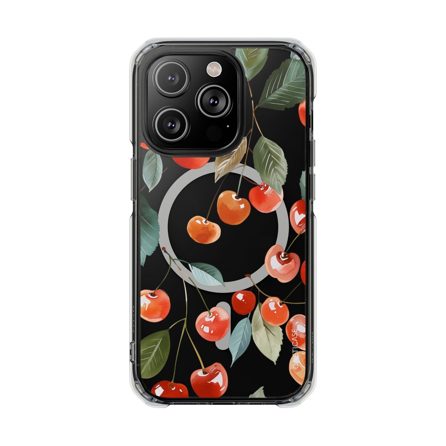 Skorter | Cherries Magnetic Clear Case for iPhone Series