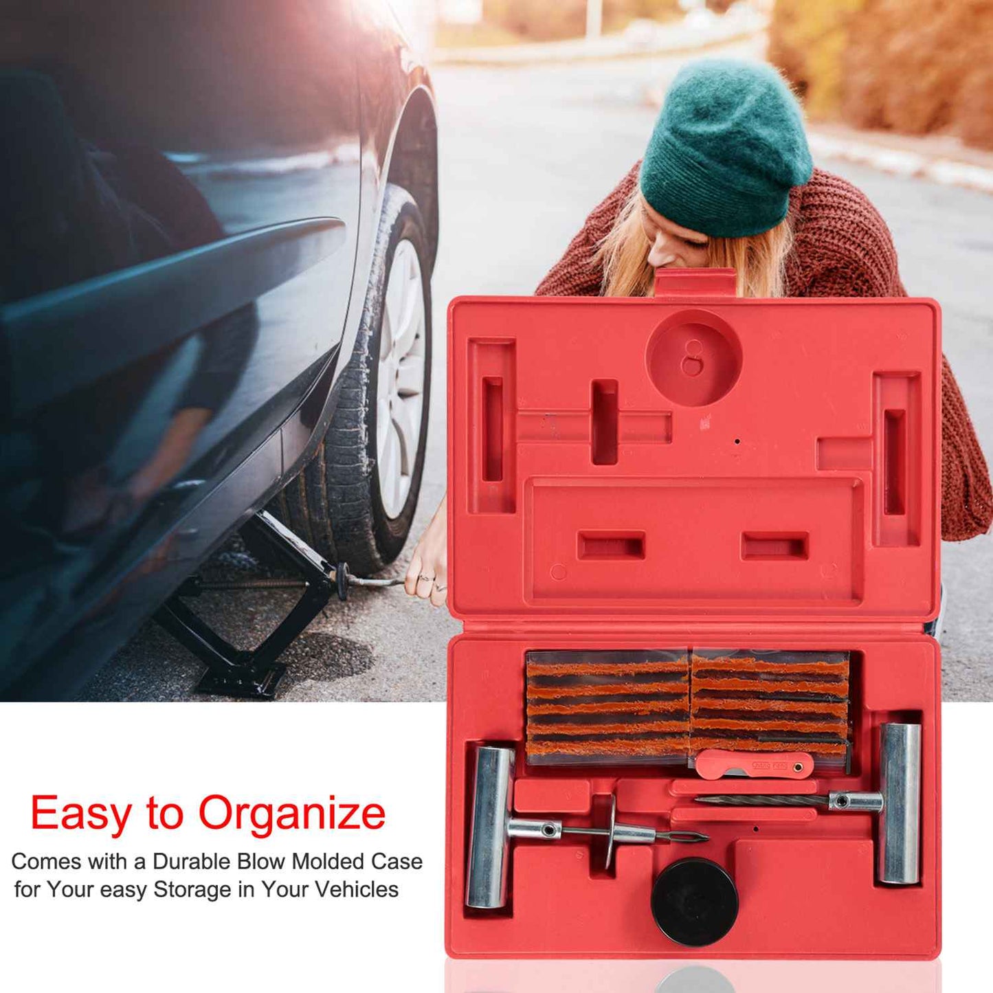 Skorter | 57-pcs: Universal tire repair kit