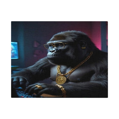 Skorter | Cool Blinged-Out Gorilla Puzzle (30, 110, 252, 500 Pieces)