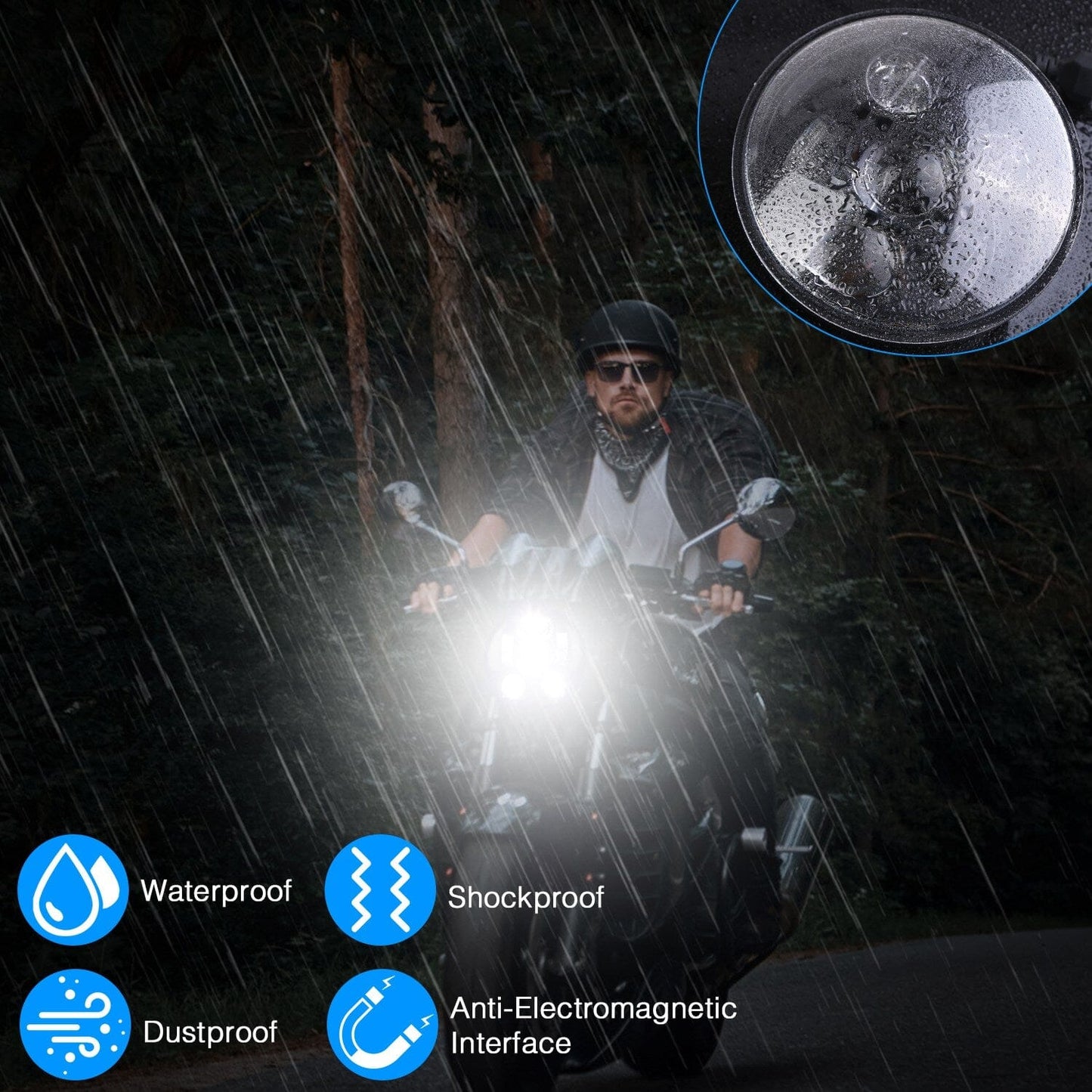 Skorter | 5.75-inch LED motorcycle light